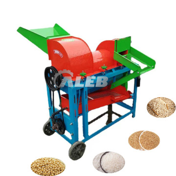 Multi-Grain Thresher Machine: Verarbeitung von Hirse, Reis, Sorghum, Sojabohnen, Raps, Mais, Gerste mit Beschuss und Schälenfunktionen