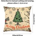 Merry Christmas Pillow Farmhouse Christmas Throw Pillow