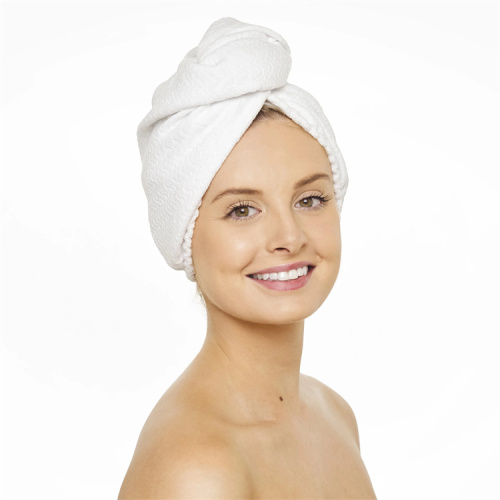 Microfiber absorbed hair towel quick dry