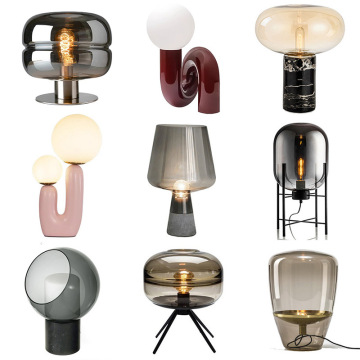 Nordic Modern Bedside Lamp - Simple Post-Modern Light Luxury Creative Glass 12V