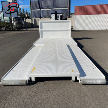 Flatdeck Roll-off Truck Bodies with Dovetail Straight Deck for Manufacturing Plants, Restaurants, and Hotels