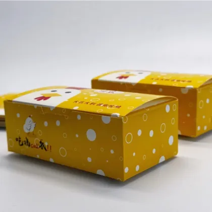 White Cardboard Chicken Nuggets Container 230g for Takeaway