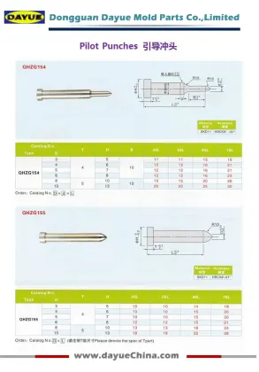 Pilot Punch for Press Die