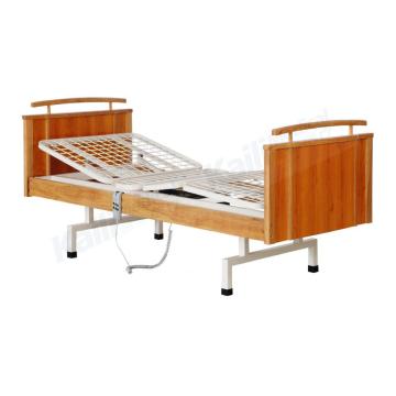 Cama de madera médica de dos funciones de la cama eléctrica del hospital