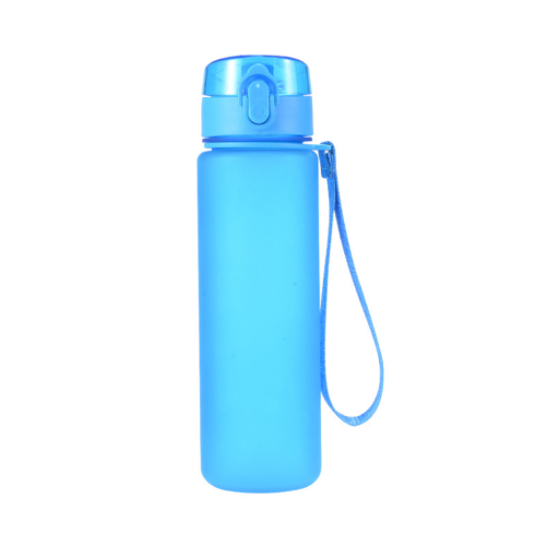 Plastic Bouncing Portable Sports Water Bottle with Handle