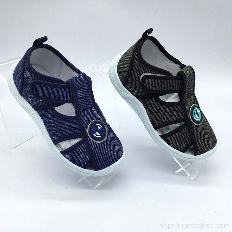 novo design infantil sapatos casuais menino sapato de lona