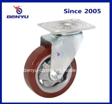 4" 6" 8" PU Rotating Wheel with Brake
