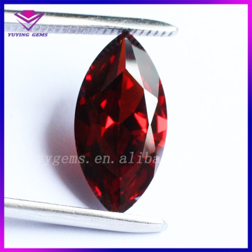 Machine Cut Marquise Shape Cubic Zirconia Durable Cheap Garnet CZ Gemstones