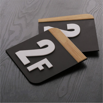 Door Plates House Number Acrylic Plate for Hotel Apartment Home Gate Sticker Digital Unit Customized Door Floor Number