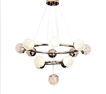 Acrylic Round Pendant Lamp - Nordic Modern Gold Light