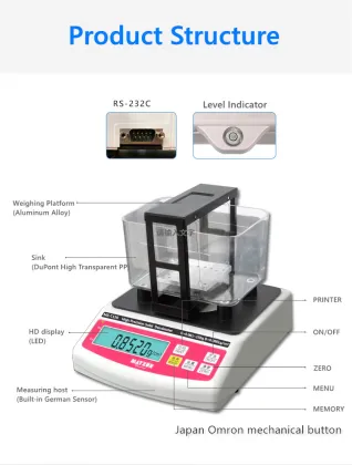 Electronic Solid Densimeter for Aluminium Oxide Ceramics