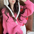 women's autumn and winter thick strawberry sweater