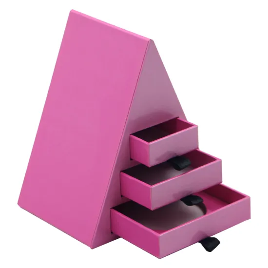 Design paper mini makeup purple drawer storage cube