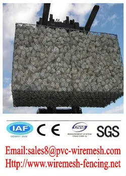 alibaba China CE&ISO certificated electric galvanized+powder coated gabion box(pro manufacturer)