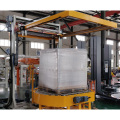 In-Line Automatic Pallet Stretch Wrapping Machine with Top Sheet Dispenser and Conveyor