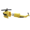 Schattige helikoptervormige USB-flashdrive 3D PVC