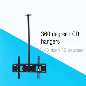 Adjustable Support Tilt LED LCD TV Ceiling Mount Bracket For 32-63 inch 360 Degree Rotation Down 15 Degree TV Stand