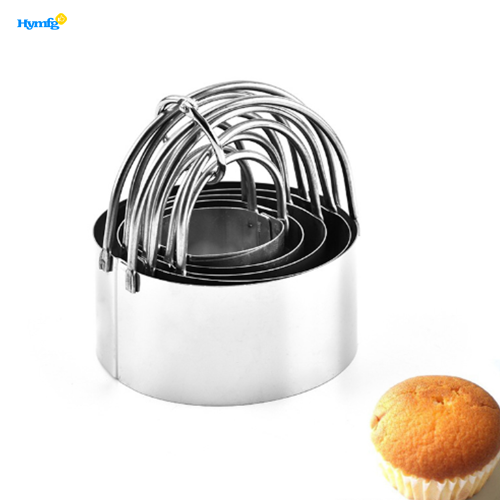 Round Cookies Cutter with Handle 5pcs