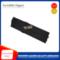 Invisible zipper with nylon fabric edge zipper