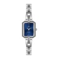 Women's Quartz Jewelry Square Watch With Bracelet Clasp