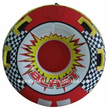 SINGLE PERSON NYLON COVER INFLATABLE WATER SKI TUBE 54"