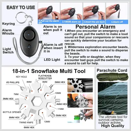 Professional Survival Gear: Outdoor Accessories Emergency Camping Kit