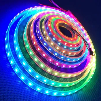 High Brightness WS2811 WS2812B RGBW Flex LED Strip - IP20/IP65 Waterproof ROHS CE Compliant