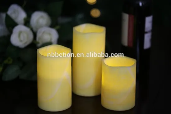 parting decoration led candles LED Real Wax Battery Operated Flameless Pillar Candles
