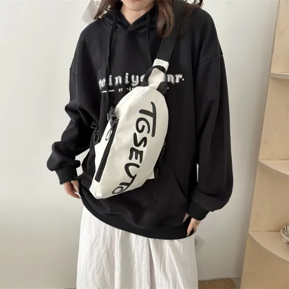 Multifunctional Student Chest Bag - Unisex Crossbody Diagonal Shoulder Bag