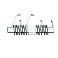 Usinage tubes d&#39;ailettes en spirale soudées en laser personnalisées