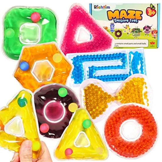 Custom Sensory Gel Fidget Maze Toy for Early Education, Alzheimer's, and Autism Support