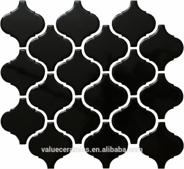 ceramic mosaic,black and white mosaic tile