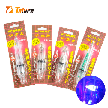 LED جذب مصباح الصيد - 45G 35G 35G 28G زر البطارية مدعوم من إغراء الأسماك تحت الماء