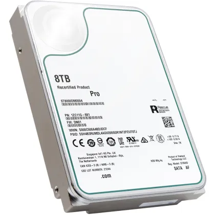 Recertified 8TB ST8000DM0004 Server Hard Drive: 7.2K RPM, SATA 6Gb/s, 3.5-inch, 256MB Cache
