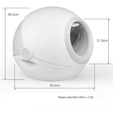 Fully Enclosed Cat Toilet Integrated