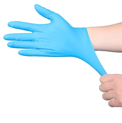 Disposable medical nitrile gloves