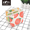 Bolsa de moedas PU com maquiagem familiar de frutas