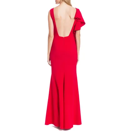 2017 OEM couture high fashion unique pop line evening dresses gowns