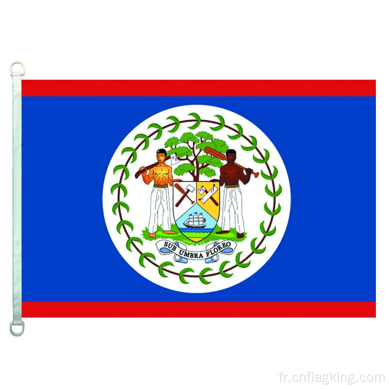 90 * 150CM drapeau national du Belize 100% polyester bannière du Belize