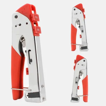 Coaxial Cable Crimping Tool for RG59/RG58/RG6 with F/BNC/RCA Connectors