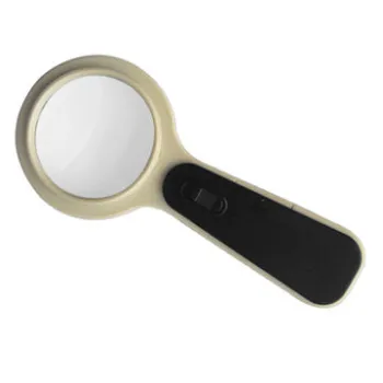 5X Plastic Handle Magnifying Glass with LED Light