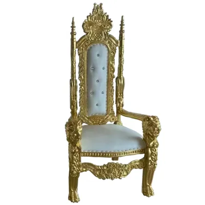 Golden Luxury Royal Bridal Wedding Throne Chairs: The Ultimate Symbol of Elegance