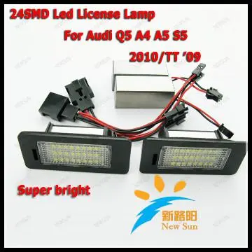 24SMD LED License plate lamp - Number plate Light for Audi Q5 A4 A5