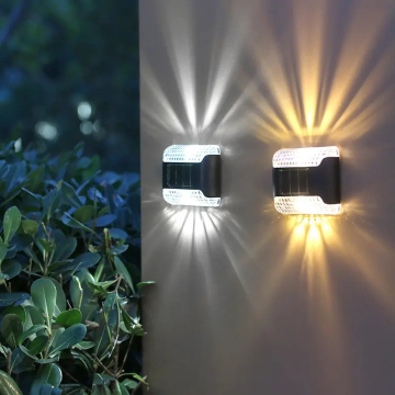 Solar-Powered Waterproof Outdoor Wall Light for Gardens and Courtyards