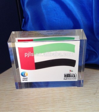 paperweight / paper weight business souvenir color logo inside crystal