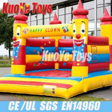 Fire Safety House Inflatable Clown Trampoline Combo Bouncer For Kids