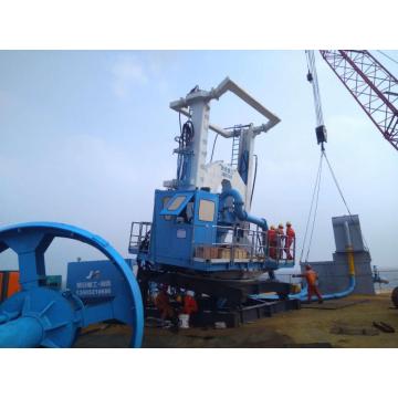 Reverse circulation gas lift drilling machine