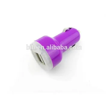 Colorful cheap low price car charger with dual usb, dual usb car charger