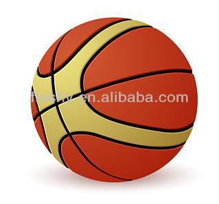 Wholesale sports balls orange size no.7 rubber basketball
