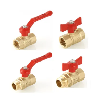 russia type Ball valve butterfly handle female-female d - 3/4"